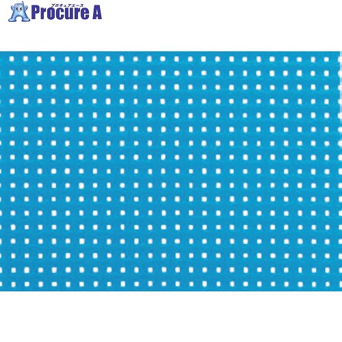 グリーンクロス 防炎メッシュシート1類 ブルー(インチ枠)1.82×5.1m UK-333 6300008662 1枚 ■▼253-1437 【送料都度見積】
