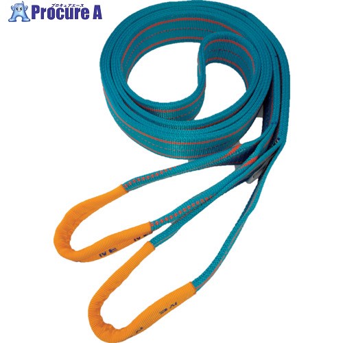 TESAC ブルースリング(JIS4等級・両端アイ形)荷重3.2t 全長8.0m 4E75X8 1本 ▼256-0567