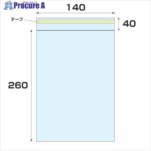 グリーンクロス OPP テープ付袋 厚み0.03 1000枚 幅140x長さ260mm 6300008026 1S ■▼256-4755 ※個人宅様送り不可