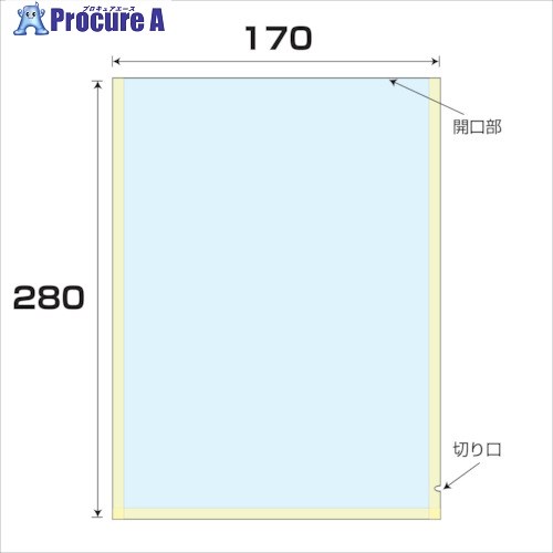 グリーンクロス OP/CPドライ無地袋 厚み0.06 3500枚入 幅170x長さ280mm 6300008101 1S ■▼256-7894 ※個人宅様送り不可