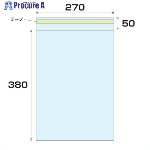 グリーンクロス OPP テープ付袋 厚み0.03 1000枚 幅270x長さ380mm 6300008032 1S ■▼257-1079 ※個人宅様送り不可
