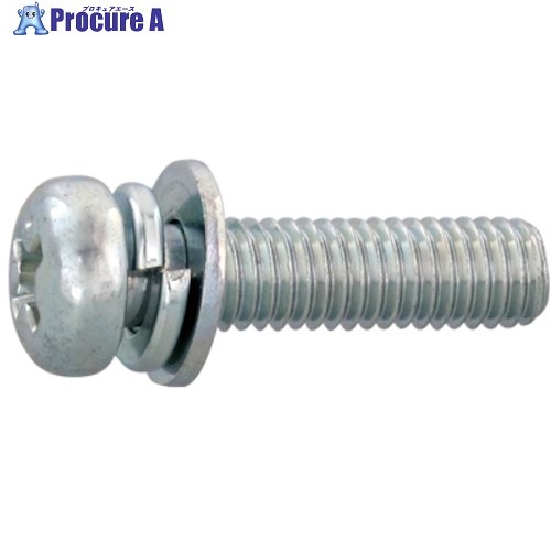 SUNCO 組込みねじ (＋)ナベI＝3(鉄(または標準)・BC(黒クロメート)) M6×12(350本入) 10-00-0013-0060-0120-10 1箱 ■▼261-8201 【送料都度見積】
