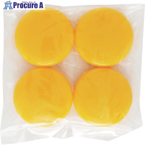 mitsuya カラーMG30MM 黄4個入 M34789 CM30-4P-YL 100袋 ■▼356-4798 【送料都度見積】