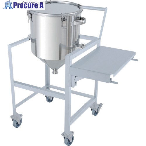 MONOVATE ホッパー型クリップ式密閉容器 35L 架台付(作業台・取っ手・蓋置付) HT-CTH-ASCA-36 1個 ■▼364-1127