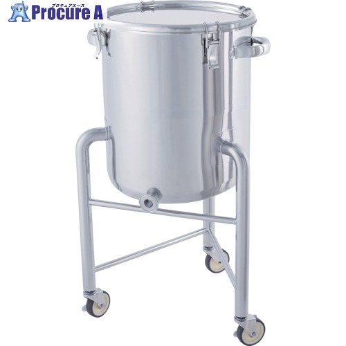 MONOVATE 片テーパー急傾斜型密閉容器 脚付 クリップ式 65L KTTX-CTH-L-43 1個 ■▼364-2716