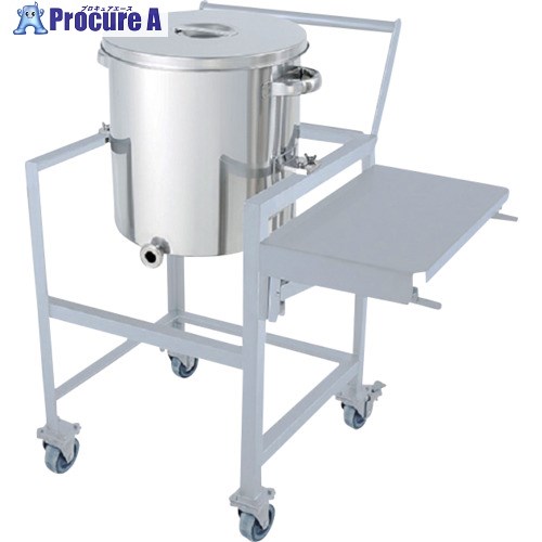 MONOVATE 片テーパー型汎用容器 200L 架台付(作業台・取っ手・蓋置付) KTT-ST-ASCA-565H 1個 ■▼364-2774