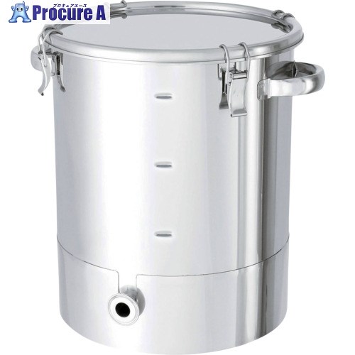 MONOVATE 片テーパー型密閉容器目盛付 クリップ式 100L KTT-CTH-M-47H 1個 ■▼364-2776