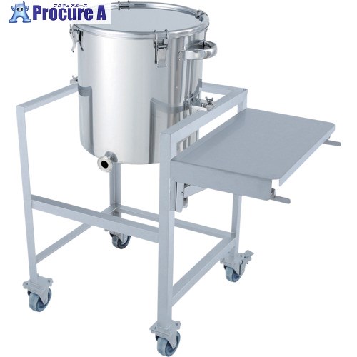 MONOVATE 片テーパー型クリップ式密閉容器 35L 架台付(作業台付) KTT-CTH-ASCB-36 1個 ■▼364-4330