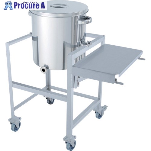 MONOVATE 片テーパー型汎用容器 65L 架台付(作業台付) KTT-ST-ASCB-43 1個 ■▼364-4355