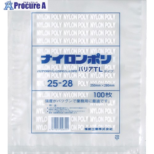 福助 ナイロンポリ バリアTLタイプ 25-28 0706434 12袋 ■▼367-9712 【送料都度見積】