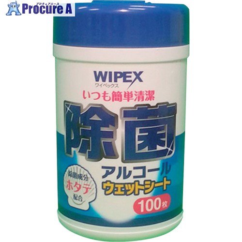 グリーンクロス ワイペックス除菌ウェットシートボトル 100枚入×24本 6300024758 1S ■▼381-4348 ※個人宅様送り不可