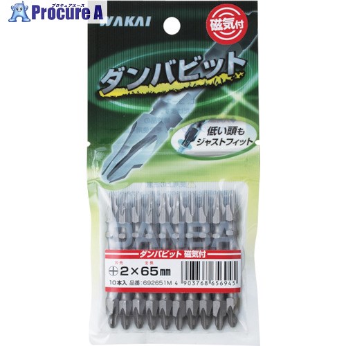 WAKAI ダンバビット 磁気付き ＋2X110 692111M 5袋 ■▼385-6959 【送料都度見積】