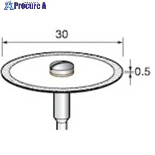 アルゴファイル 電着ダイヤディスク#140 Φ30X0.5 Φ6.0軸 DC672 1本 ■▼402-0554 【送料都度見積】