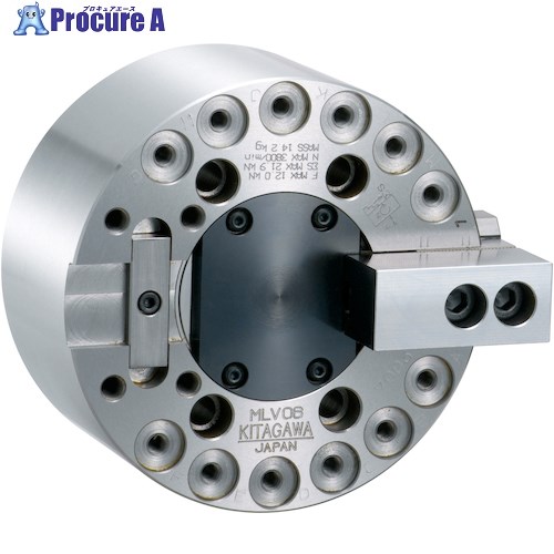 北川 1爪中実超ロングストロークパワーチャック チャック外径169mm MLV06 1台 ■▼402-7209 【送料都度見積】 ●YA513