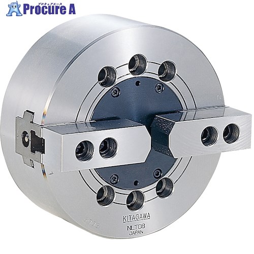北川 2爪中実パワーチャック チャック外径165mm NLT06 1台 ■▼402-7236 【送料都度見積】 ●YA513