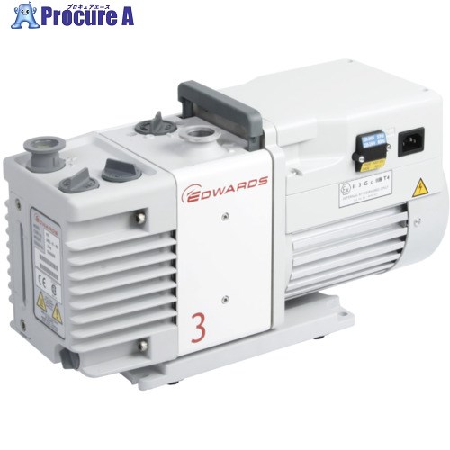 Edwards ロータリーポンプRV3 単相100・200V 出荷時200V設定 A65201904 1台 ▼419-4837 ※車上渡し