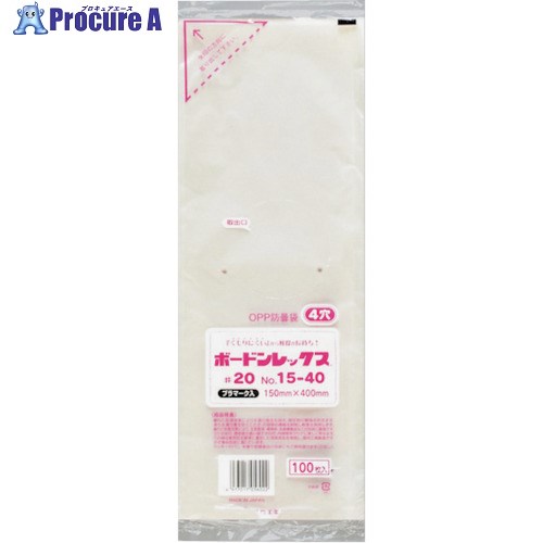 福助 ボードンレックス#20NO.15-40 4穴プラ 100枚入 0451592 60袋 ■▼432-3574 【送料都度見積】