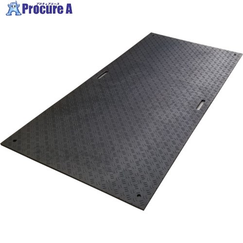 ウッドプラスチック 工事用敷板 Wボード 片面凸 カラー:黒 1219mm×2438mm B1224-15-BK-M2K4 1枚 ■▼437-3470 16,498円