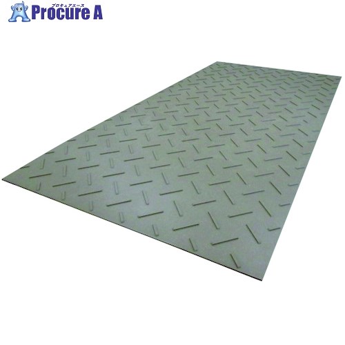 ウッドプラスチック 農業用敷板 Diban 片面凸 カラー:茶系 厚型 1219mm×2438mm DIB13-48 1枚 ■▼437-3489