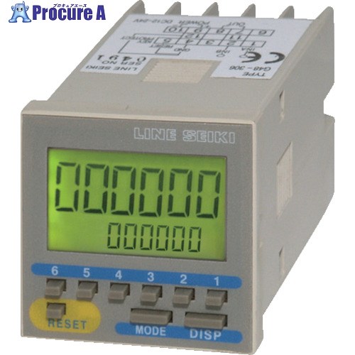 LINE 電子プリセットカウンタ 6桁 DC12～24V G48-306N 1個 ■▼442-4594 【送料都度見積】