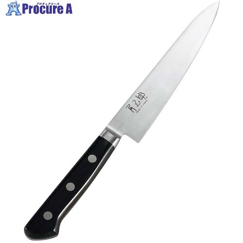 EBM 角三郎 ハイカーボン10A ツバ付パッカー柄 ペティ 15cm 1251970 1本 ■▼468-2721 【送料都度見積】