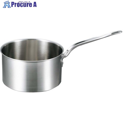 EBM ビストロ 三層クラッド 深型片手鍋 24cm 蓋無 4145300 1個 ■▼471-4359 【送料都度見積】