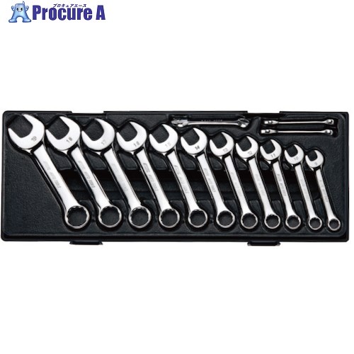 JTC 14PCS ショートコンビネーションレンチセット JTCK6143 1S ■▼473-4136