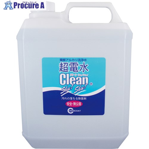 EBM アルカリ洗浄剤 超電水 クリーンシュシュ 4L 7496510 1個 ▼486-1269