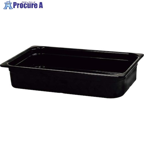 EBM メラミン ガストロノームパン ブラック 1/1 100mm MEGN-11100BK 1215420 1個 ■▼498-4008 【送料都度見積】