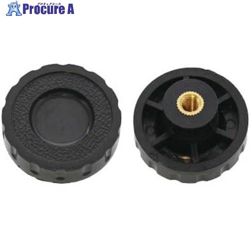 SUNCO ノブ(R-2)ナット(黒 M6 (100本入) N0-00-0340-0060-0010-00 1箱 ■▼500-9115 【送料都度見積】