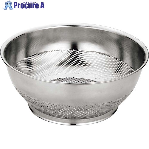 EBM UK 18-8 パンチング巾広浅型ザル 50cm 1265560 1個 ■▼502-3020 【送料都度見積】