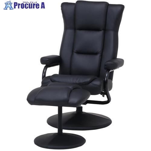 不二貿易 パーソナルチェアー トニー PU/PVC BK 34848 1個 ■▼542-8875