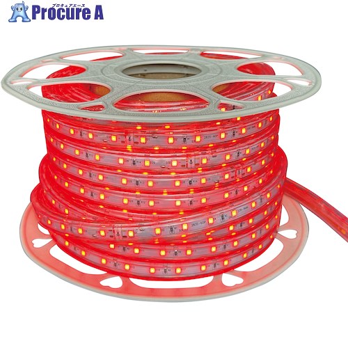 富士倉 LEDロープライト 片面発光 20M 赤色 FRL-R20M 1巻 ■▼554-5602 【送料都度見積】