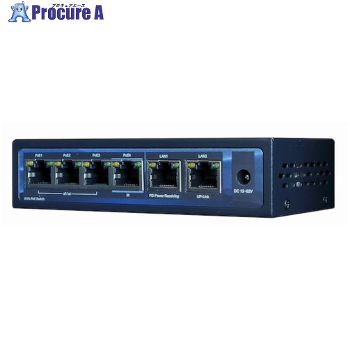 MT 4chPoEスイッチングハブ MT-POE04A 1台 ■▼563-6343 【送料都度見積】