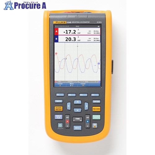 FLUKE オシロスコープ124B/JP 124B/JP 1台 ■▼594-4435 【送料都度見積】