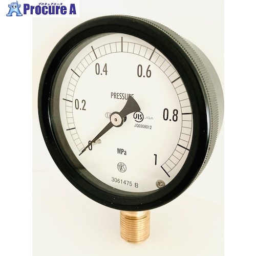 長野 密閉形圧力計(A/B枠・立形) 100Φ 形番:BE12(プラスチックケース) (検査書類4点セット付) BE12-181 5MPA-ID-4SET 1S ■▼612-0834 【送料都度見積】