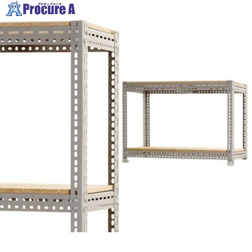 北島 ボード棚2段 W150XD30XH60cm グレー 51150152213 1台 ■▼662-2940