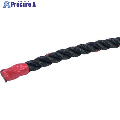 グリーンクロス ポリエチレンロープ 黒 少し軟打 26mm×400m 6300059441 1巻 ■▼678-9748 ※個人宅様送り不可