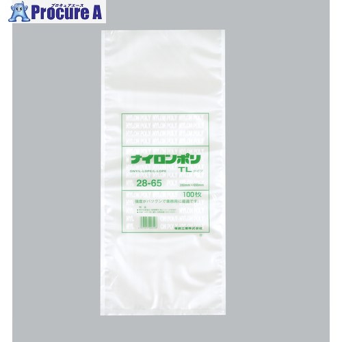 福助 ナイロンポリ TLタイプ 28-65 バラ100枚入 0984078 1袋 ■▼690-2244 【送料都度見積】