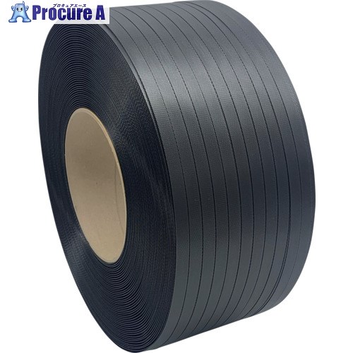 ウッドプラスチック 再生ヘビーバンド(機械用)eVA3016 黒 16mm×2000m(厚み0.68mm) EVA3016 2巻 ■▼701-7001