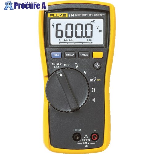 FLUKE 電気設備用マルチメーター 114 1台 ▼765-7269