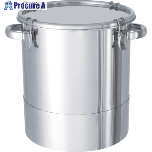 MONOVATE ステンレスタンク鏡板型クリップ式密閉容器35L DT-CTH-36 1個 ■▼814-7026
