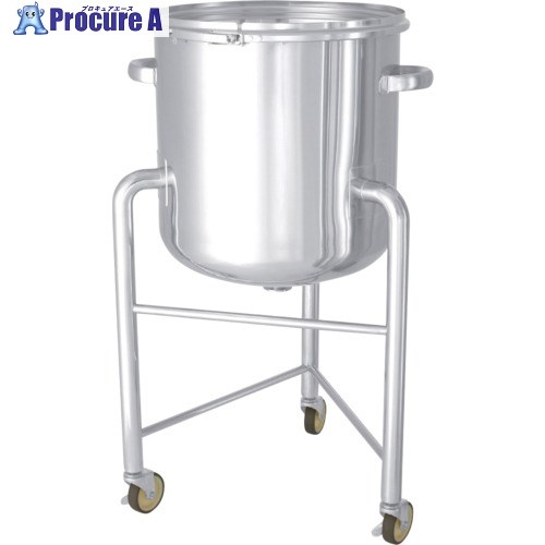 MONOVATE ステンレスタンク鏡板型バンド式密閉容器脚付100L DT-CTL-L-47H 1個 ■▼814-7042 ※車上渡し