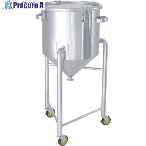 MONOVATE ステンレスタンクホッパー型クリップ式密閉容器脚付45L HT-CTH-L-39 1個 ■▼814-7088