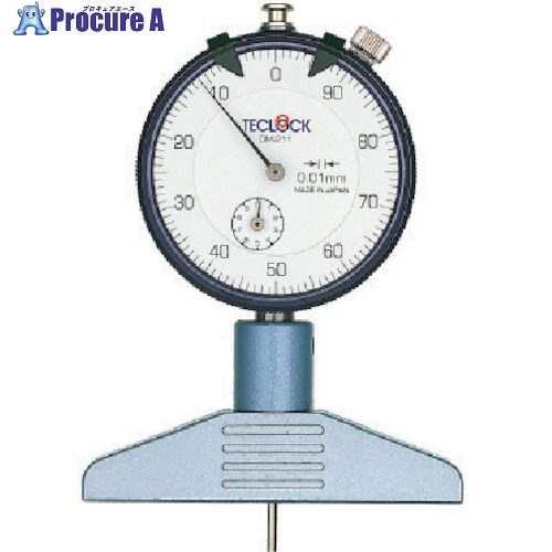 TECLOCK ダイヤルデプスゲージ 測定範囲10mm DM-211 1個 ■▼838-0227 【送料都度見積】