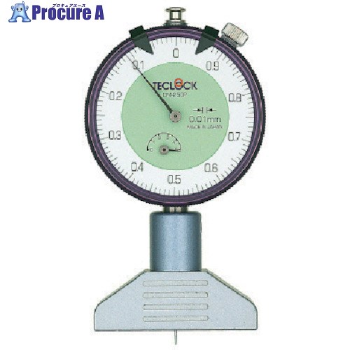 TECLOCK ダイヤルデプスゲージ 測定範囲5mm DM-250P 1個 ■▼838-0239 【送料都度見積】