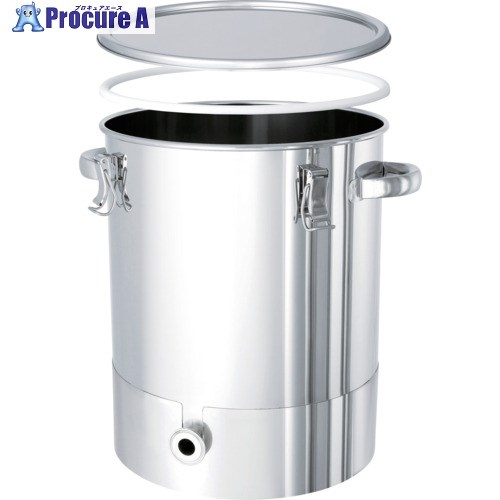 MONOVATE PTFEパッキン付底部勾配型密閉容器 80L KTT-CTH-PTFE-47 1個 ■▼866-6722