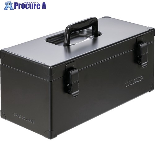 TRUSCO 片開きツールボックス つや消しブラック W405×D173×H175 TB-400-BK 1個 ▼696-9934