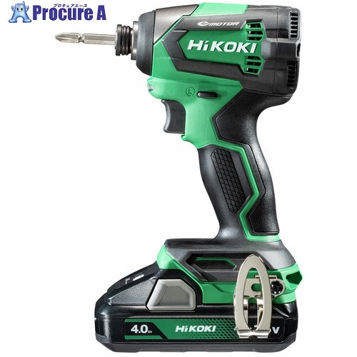 HiKOKI 18Vコードレスインパクトドライバ ブラシレスタイプ 4.0Ah WH18DE-2LC 1台 ▼466-9314