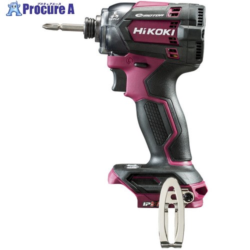 HiKOKI 18Vコードレスインパクトドライバ レッド 本体のみ WH18DC-NNR 1台 ▼466-9324